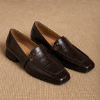 Annika Square-Toe Leather Loafers - Espresso - Leather loafers - Brondals - Image 3