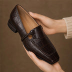 Annika Square-Toe Leather Loafers - Espresso - female - Brondals - Image 5