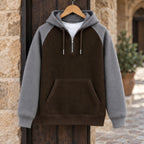 Anselm Waffle-Knit Half-Zip Hoodie - Gray Brown - hoodie - Brondals - Image 3