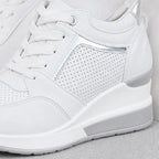 Aria Wedge Comfort Sneaker - White - wedge sneakers - Brondals - Image 3
