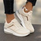Aria Wedge Comfort Sneaker - Ivory - vegan leather - Brondals - Image 4