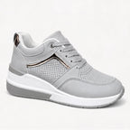 Aria Wedge Comfort Sneaker - Gray - Sneakers - Brondals - Image 1
