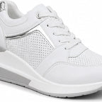 Aria Wedge Comfort Sneaker - White - Sneakers - Brondals - Image 1