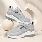 Aria Wedge Comfort Sneaker - Gray - women's sneakers - Brondals - Image 2