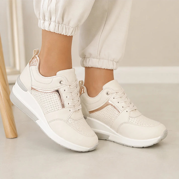 Aria Wedge Comfort Sneaker - Ivory - casual footwear - Brondals - Image 7