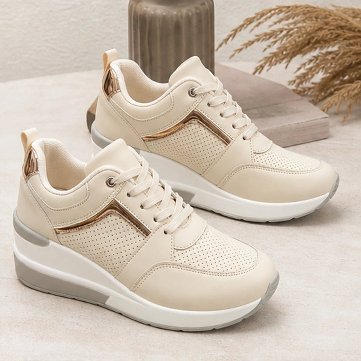 Aria Wedge Comfort Sneaker - Ivory - women's sneakers - Brondals - Image 2