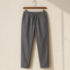 Arlington Lightweight Linen Trousers - Gray - Pants - Brondals - Image 1