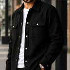 Ashby Relaxed Shirt Jacket - Classic Black - Department: Men - Brondals - Image 3