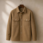 Ashby Relaxed Shirt Jacket - Warm Khaki - Men's Clothing > Outerwear > Shirt Jackets - Brondals - Image 1