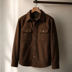 Ashby Relaxed Shirt Jacket - Rich Coffee - Men's Clothing > Outerwear > Shirt Jackets - Brondals - Image 1