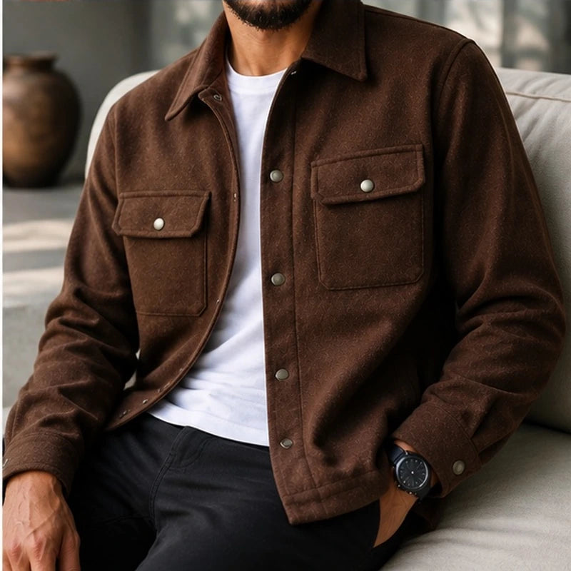 Ashby Relaxed Shirt Jacket - Rich Coffee - Product Type: Jackets - Brondals - Image 4