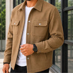 Ashby Relaxed Shirt Jacket - Warm Khaki - Catalog Group: Clothing - Brondals - Image 2