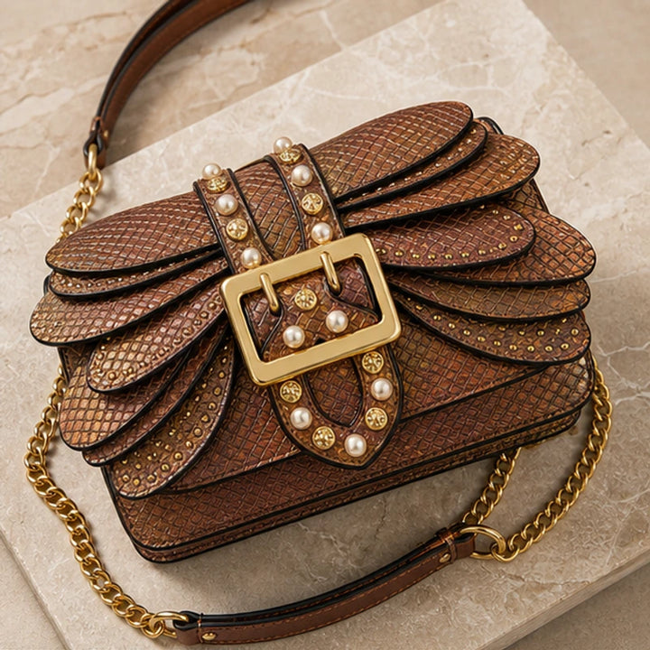 Aeshna Leather Crossbody Bag - Brown - crossbody bag - Brondals - Image 2