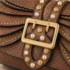 Aeshna Leather Crossbody Bag - Brown - vegan leather - Brondals - Image 3