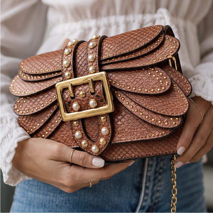 Aeshna Leather Crossbody Bag - Brown - handbag - Brondals - Image 6