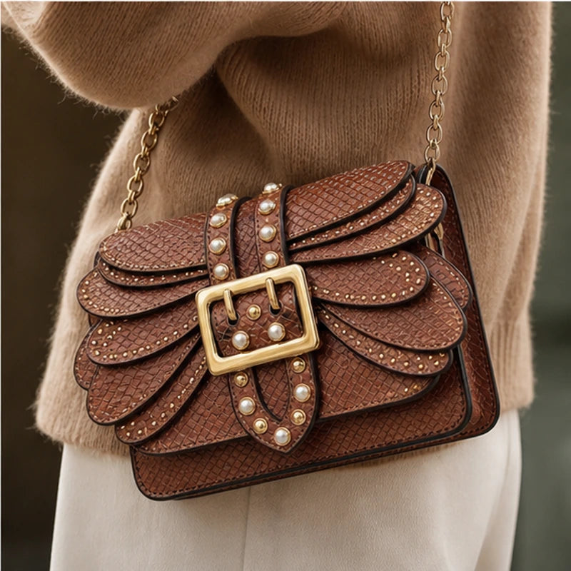 Aeshna Leather Crossbody Bag - Brown - women's bag - Brondals - Image 7