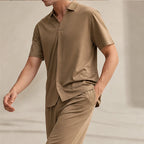 Atticus Mulberry Silk Pant Set - Brown - mulberry silk - Brondals - Image 4