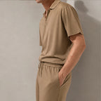 Atticus Mulberry Silk Pant Set - Brown - silk set - Brondals - Image 3