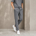 Atticus Mulberry Silk Pant Set - Gray - mulberry silk - Brondals - Image 4