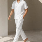 Atticus Mulberry Silk Pant Set - White - pant set - Brondals - Image 5