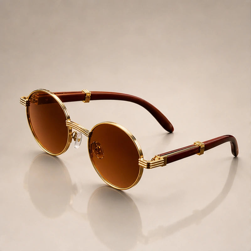 Deventio Retro Sunglasses - Orange - Sunglasses - Brondals - Image 1