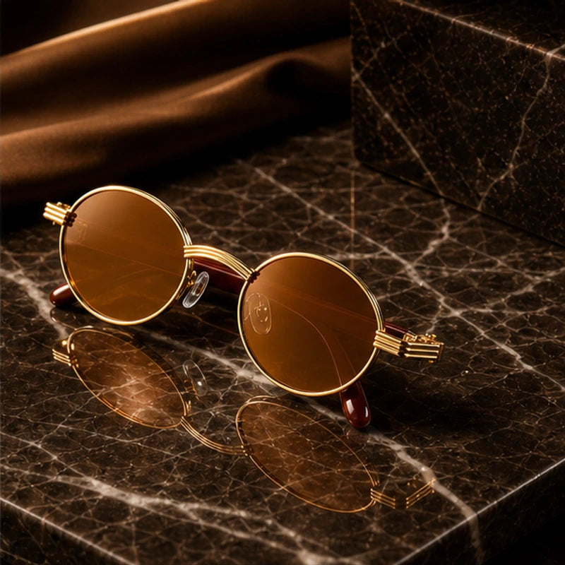 Deventio Retro Sunglasses - Orange - sunglasses - Brondals - Image 2
