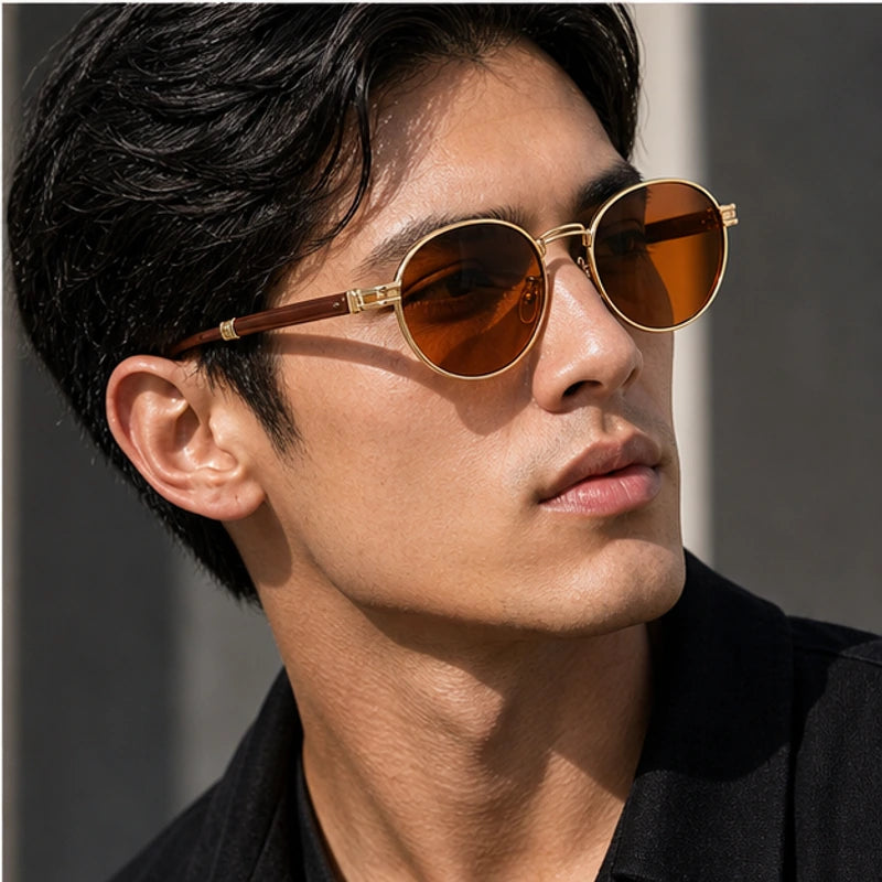 Deventio Retro Sunglasses - Orange - acetate frame - Brondals - Image 5