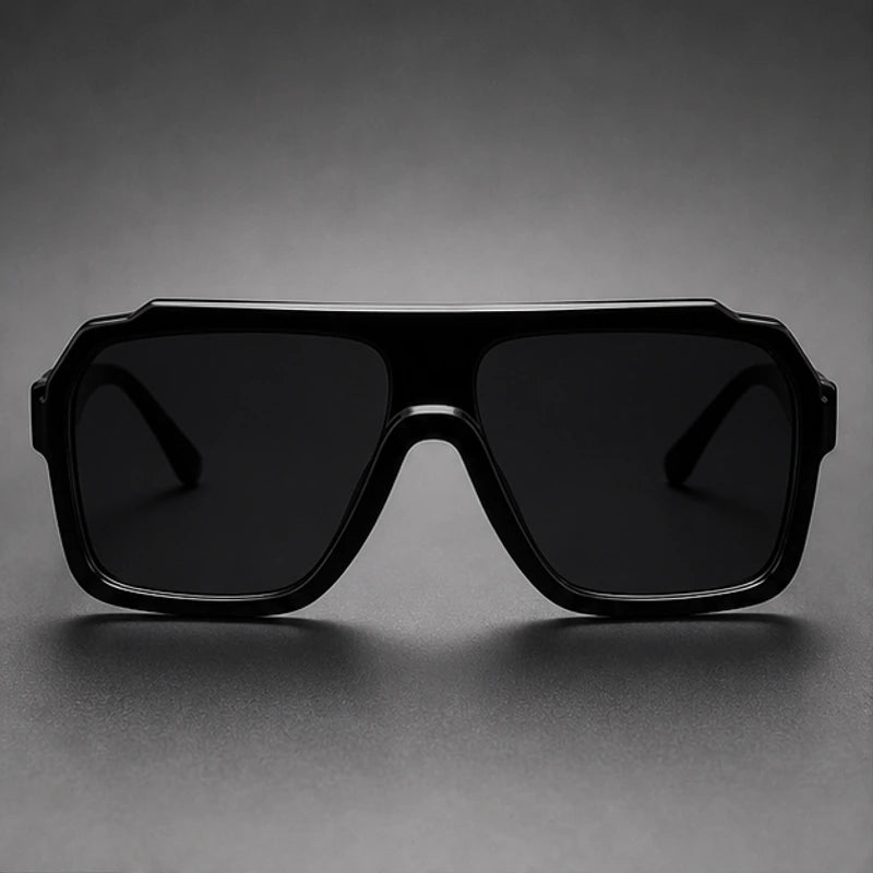 Certra Retro Sunglasses - Classic Black - Sunglasses - Brondals - Image 1