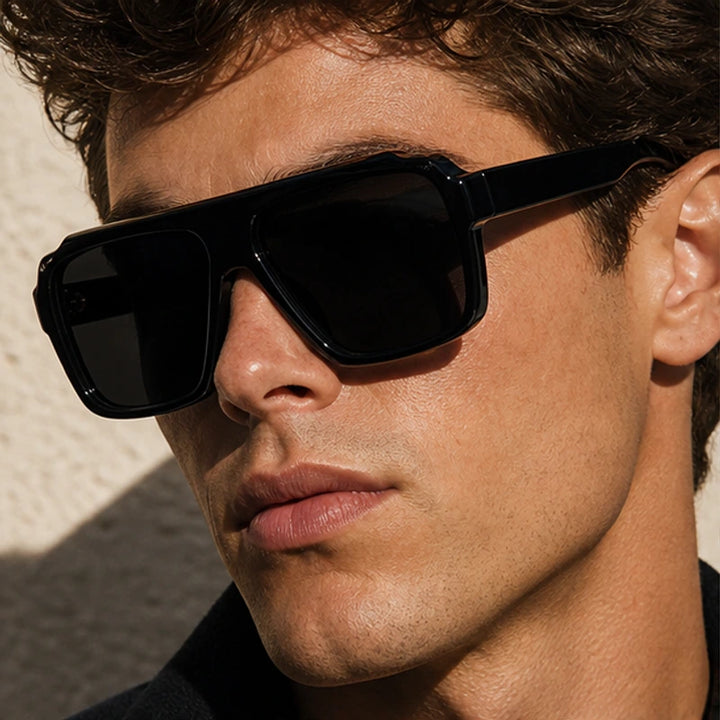 Certra Retro Sunglasses - Classic Black - retro sunglasses - Brondals - Image 3