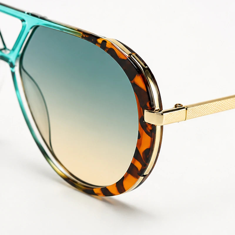 Branley Aviator Sunglasses - Turquoise - sunglasses - Brondals - Image 2