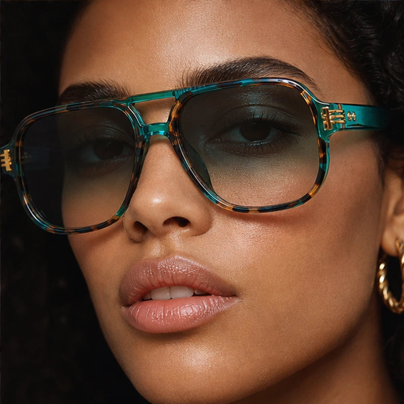 Branley Aviator Sunglasses - Turquoise - uv400 - Brondals - Image 4