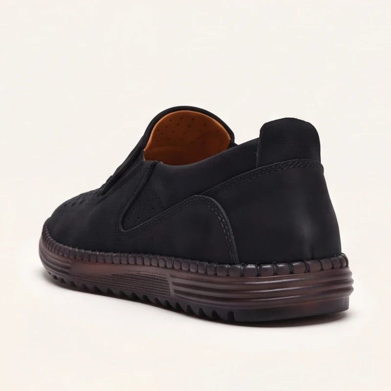 Brunwick Genuine Leather Loafers - Black - leather loafers - Brondals - Image 3