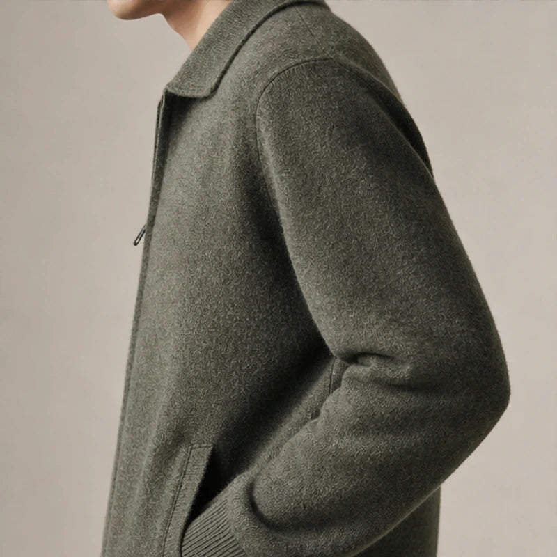 Barclay Cashmere Cardigan - Olive Green - women's cardigan - Brondals - Image 2