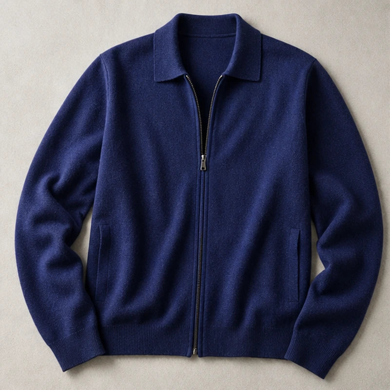 Barclay Cashmere Cardigan - Royal Navy - Cardigan - Brondals - Image 1