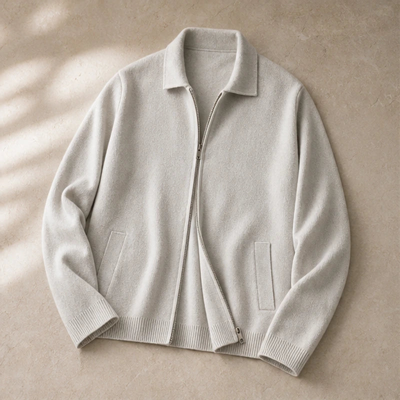 Barclay Cashmere Cardigan - Ivory Stone - Cardigan - Brondals - Image 1