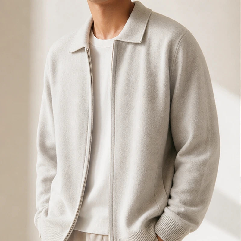 Barclay Cashmere Cardigan - Ivory Stone - cashmere cardigan - Brondals - Image 3