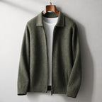 Barclay Cashmere Cardigan - Olive Green - Cardigan - Brondals - Image 1
