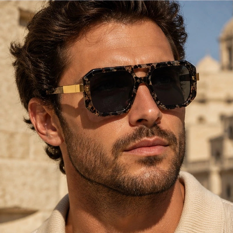 Biarritz Geometric Shades - Black Gold - geometric frames - Brondals - Image 3