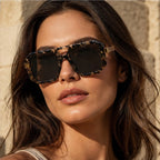 Biarritz Geometric Shades - Black Gold - acetate sunglasses - Brondals - Image 4