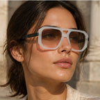 Biarritz Geometric Shades - Blanca - acetate sunglasses - Brondals - Image 4