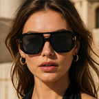 Biarritz Geometric Shades - Noir Fade - acetate sunglasses - Brondals - Image 4
