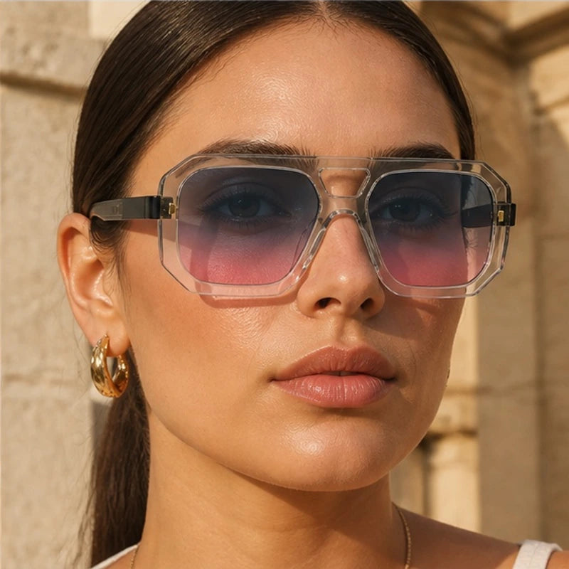Biarritz Geometric Shades - Violet Mist - acetate sunglasses - Brondals - Image 4