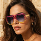 Biarritz Geometric Shades - Sunburst Crush - acetate sunglasses - Brondals - Image 4