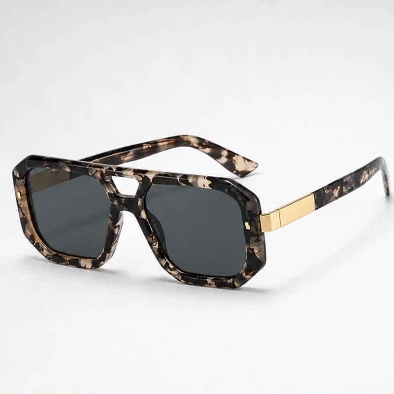 Biarritz Geometric Shades - Black Gold - Sunglasses - Brondals - Image 1