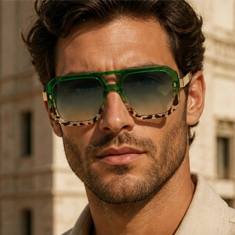 Biarritz Geometric Shades - Emerald Mirage - geometric frames - Brondals - Image 3