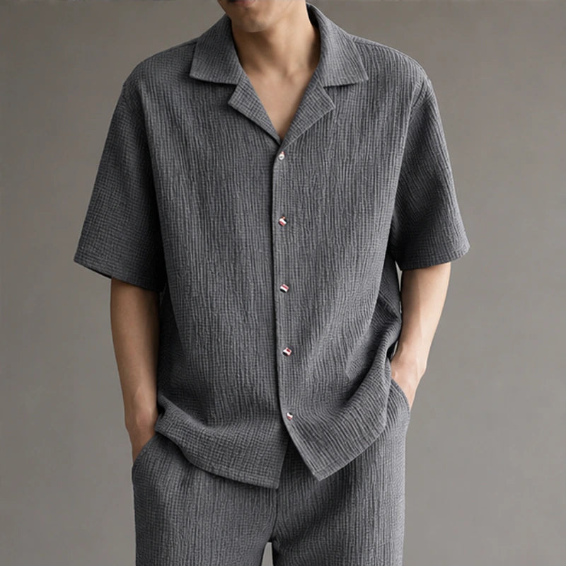 Blackwood Oversized Linen Set - Gray - linen set - Brondals - Image 3