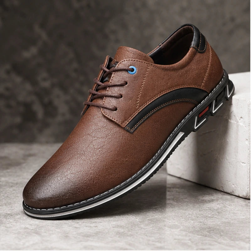 Regent Genuine Leather Shoes - Chestnut - Shoes - Brondals - Image 1