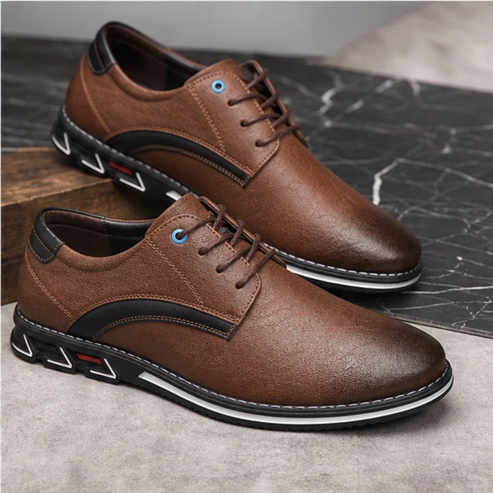 Regent Genuine Leather Shoes - Chestnut - dress shoes - Brondals - Image 4