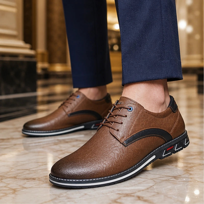 Regent Genuine Leather Shoes - Chestnut - genuine leather - Brondals - Image 5