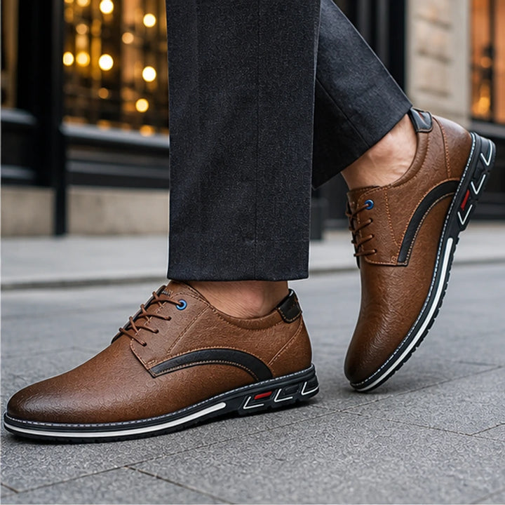Regent Genuine Leather Shoes - Chestnut - casual dress - Brondals - Image 6